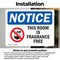 Signmission This Room Is Fragrance Free Sign With Symbol, 10 in W x Rectangle, Vinyl Decal OS-2PACK-NS-D-710-L-18656 - alternate 4
